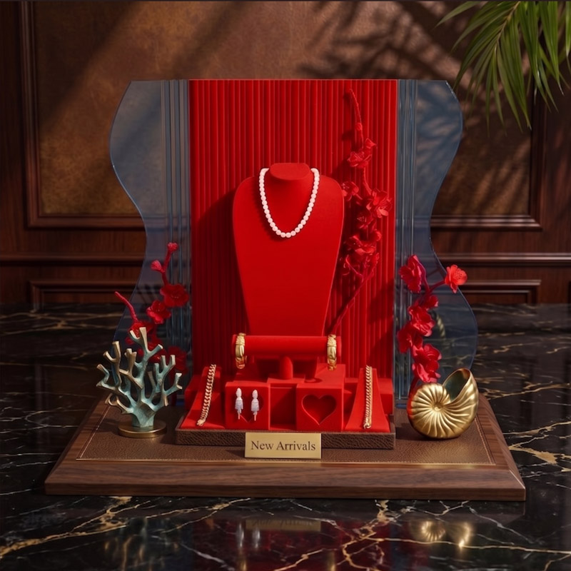 Acrylic Jewelry Display Stand Set 