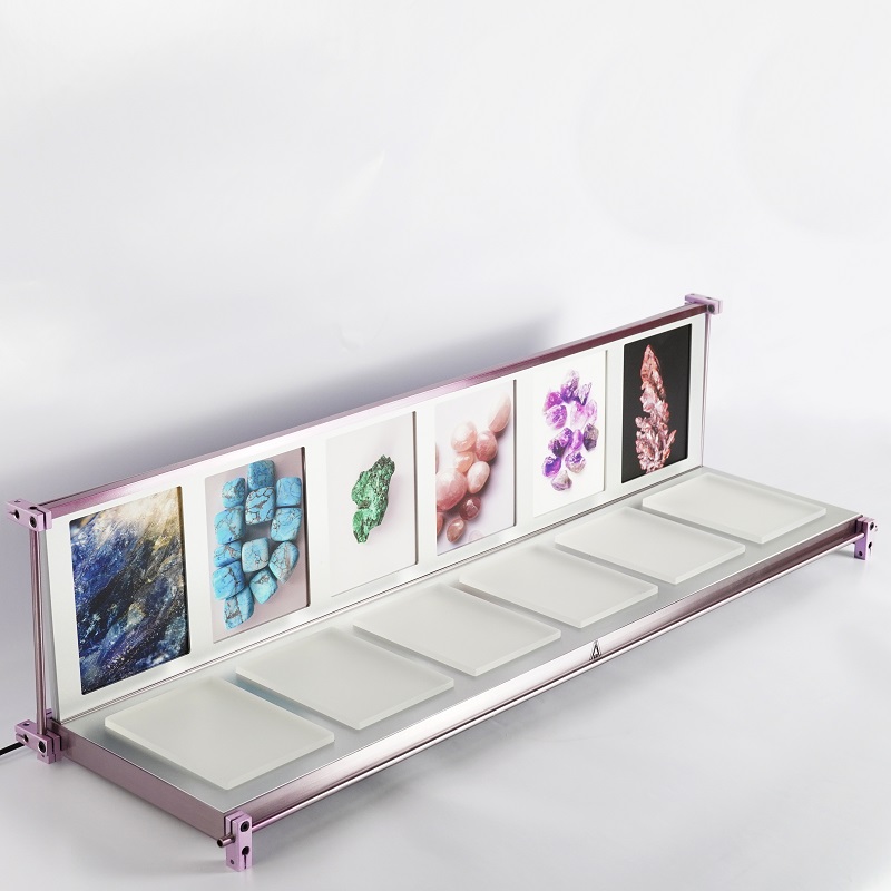 dual layer lighted display stand