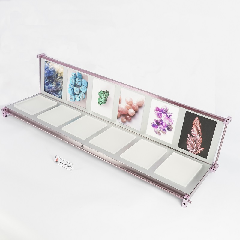 6-Slot LED Backlit Mineral Display Stand 6-Slot LED Backlit Mineral Display Stand