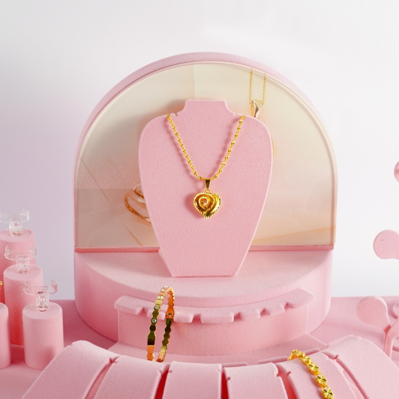 Luxury Velvet Jewelry Display Set
